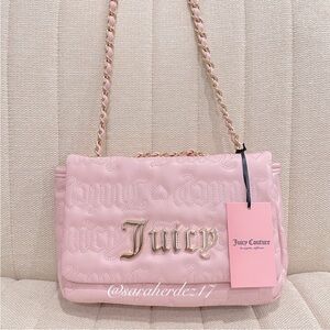 Juicy‎ Couture Pink Quilted Crossbody Bag